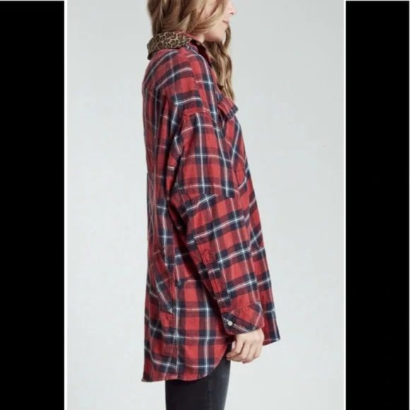 R13 Red Plaid Button Down Shirt - Picture 3 of 15